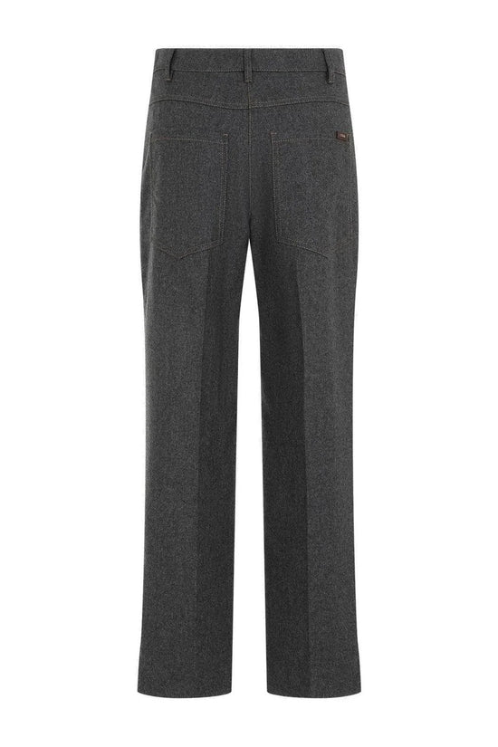 Brunello Cucinelli Graue Wollhose für den Alltag by Brunello Cucinelli