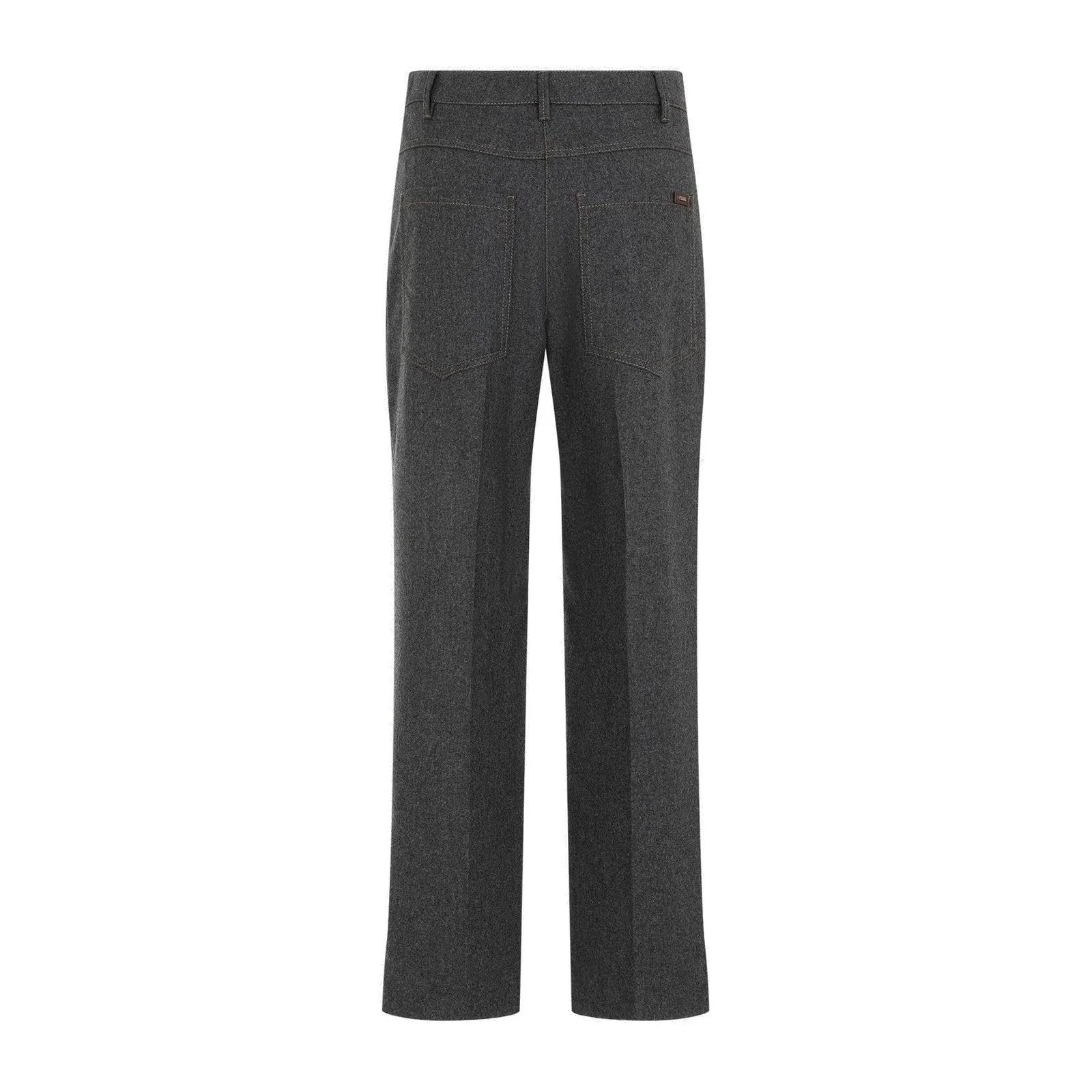 Brunello Cucinelli Graue Wollhose für den Alltag by Brunello Cucinelli