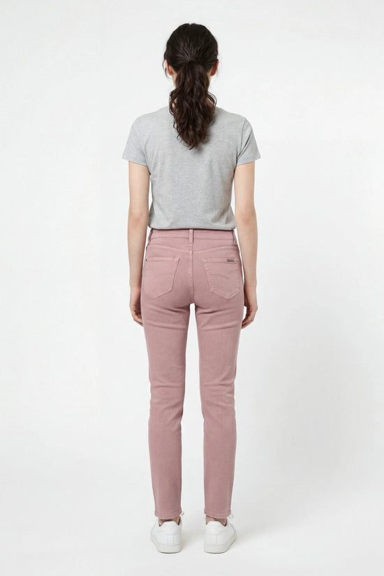 Brunello Cucinelli Pink Cotton Straight-Leg Jeans by Brunello Cucinelli