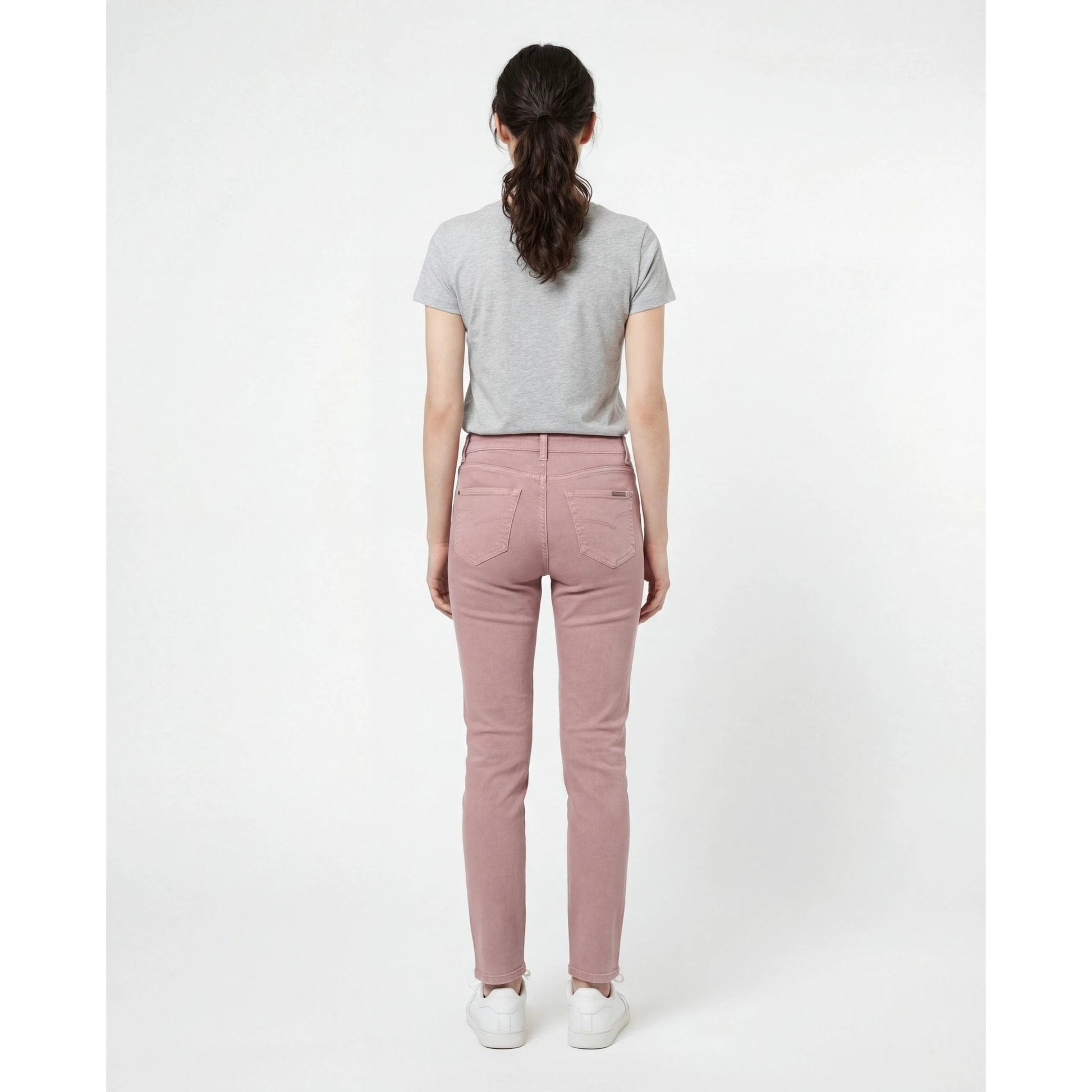 Brunello Cucinelli Pink Cotton Straight-Leg Jeans by Brunello Cucinelli