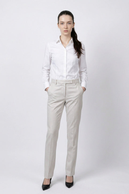 Brunello Cucinelli Cucinelli Weiße Baumwoll-Freizeithose by Brunello Cucinelli Cucinelli