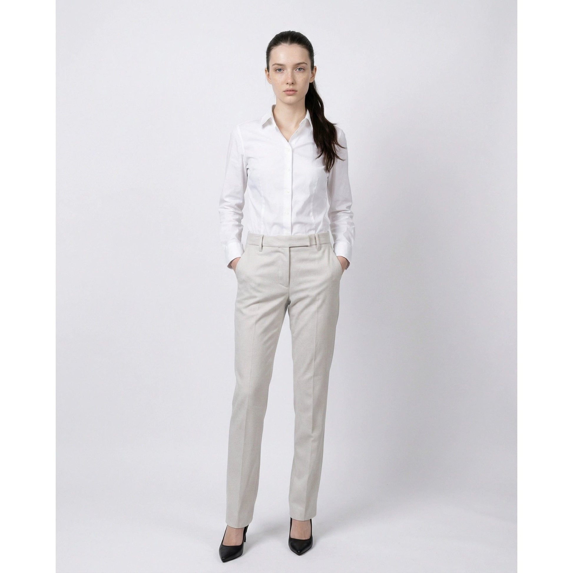 Brunello Cucinelli Cucinelli Weiße Baumwoll-Freizeithose by Brunello Cucinelli Cucinelli