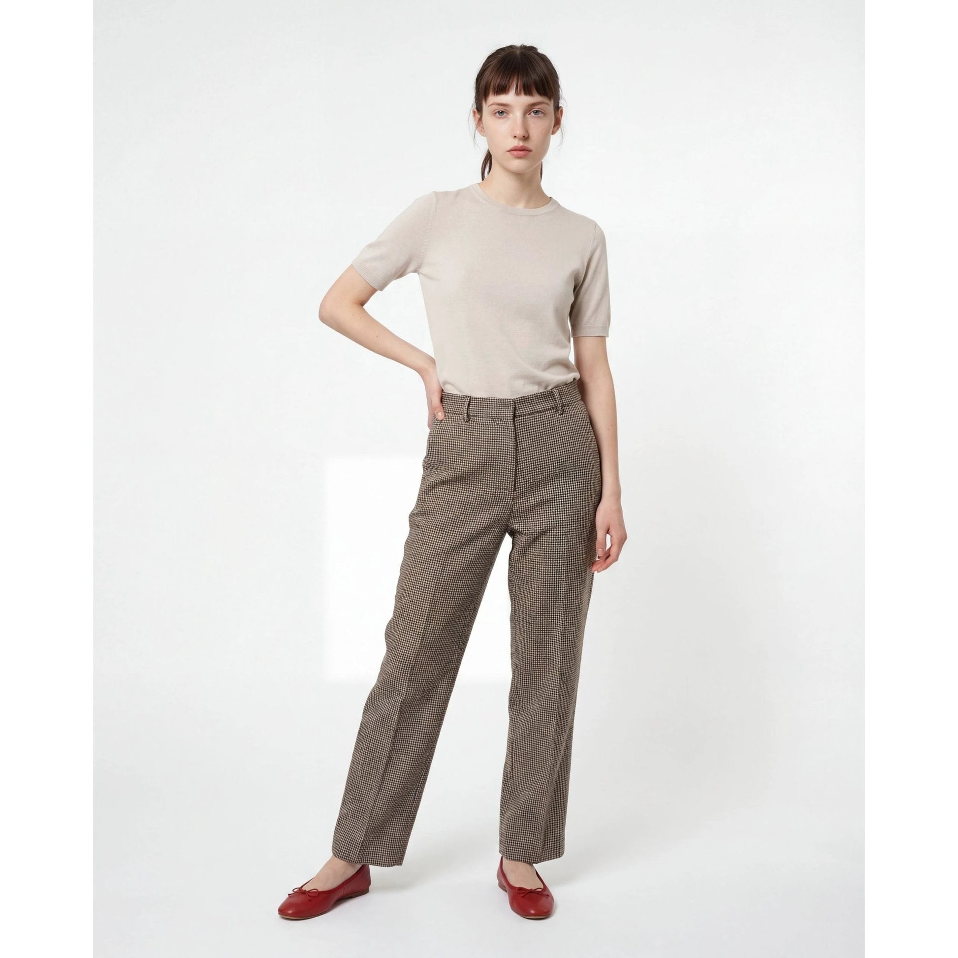 Brunello Cucinelli Beige Leinen Freizeithose by Brunello Cucinelli