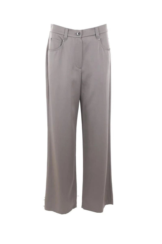 Brunello Cucinelli Cucinelli Graue Freizeithose aus Acetat by Brunello Cucinelli Cucinelli