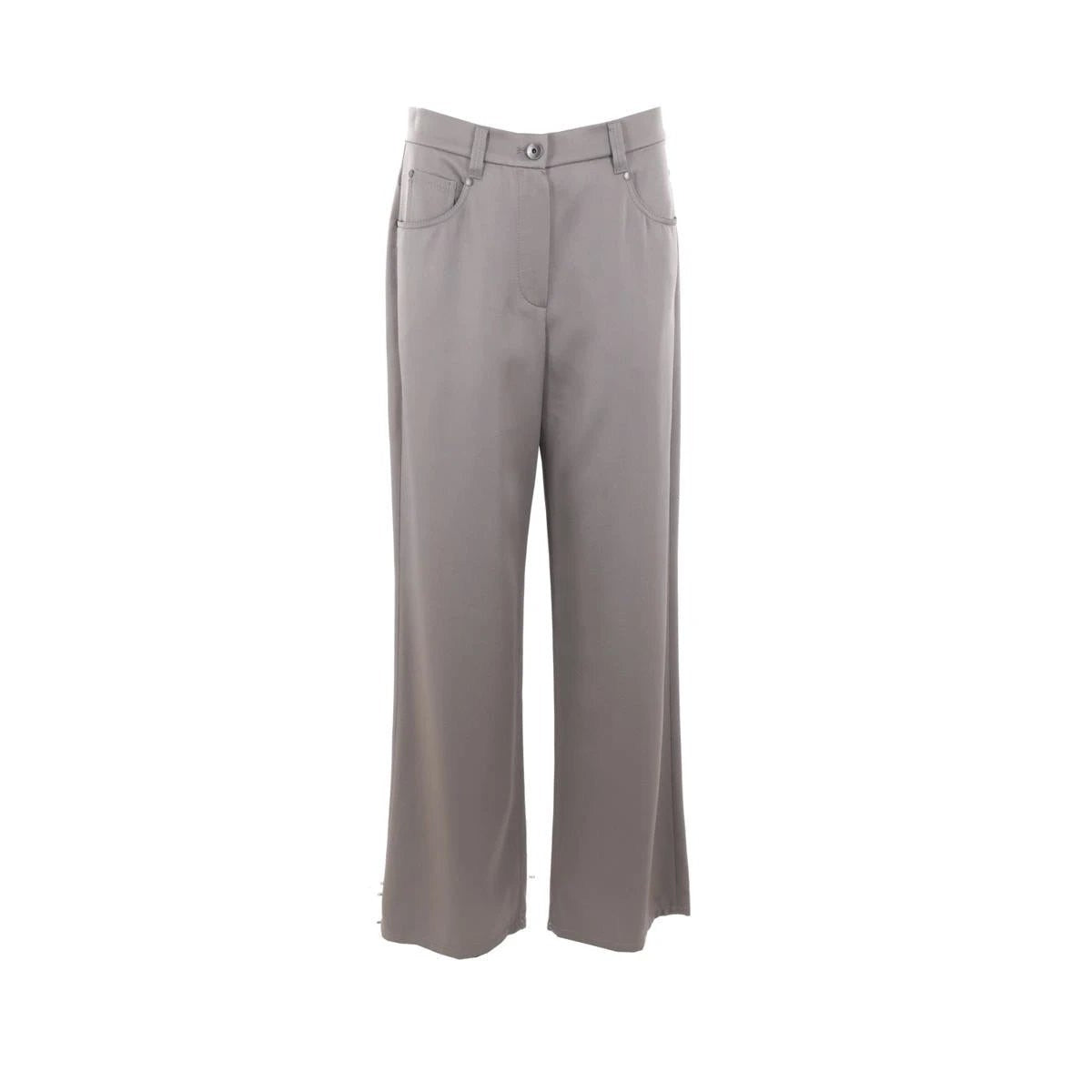 Brunello Cucinelli Cucinelli Graue Freizeithose aus Acetat by Brunello Cucinelli Cucinelli