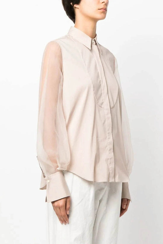 Brunello Cucinelli Cucinelli Rosa Baumwollbluse by Brunello Cucinelli Cucinelli
