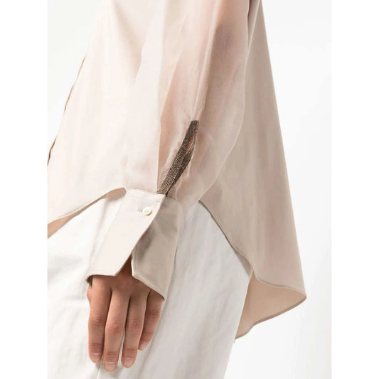 Brunello Cucinelli Rosa Baumwollbluse by Brunello Cucinelli