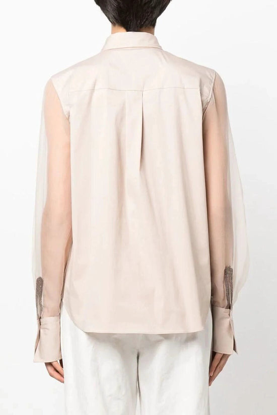 Brunello Cucinelli Rosa Baumwollbluse by Brunello Cucinelli