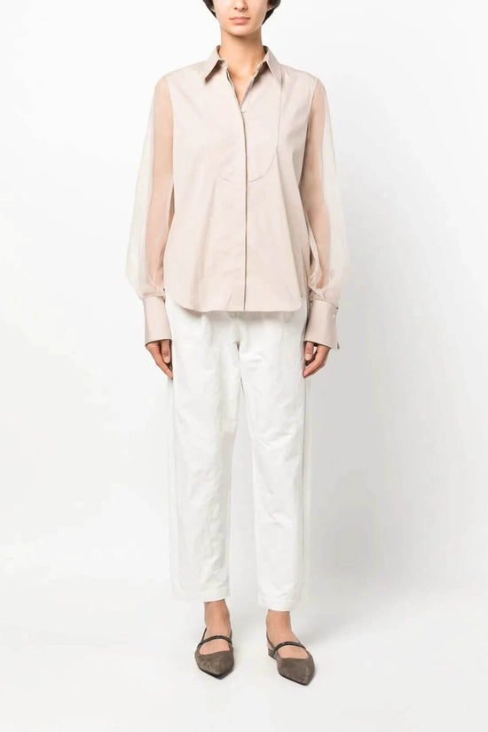 Brunello Cucinelli Rosa Baumwollbluse by Brunello Cucinelli
