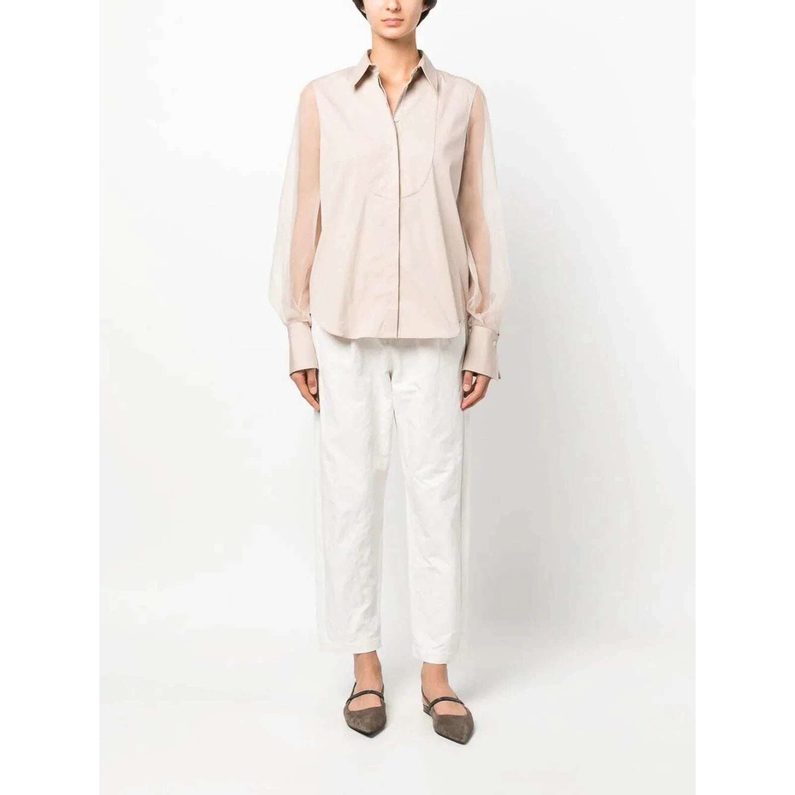 Brunello Cucinelli Rosa Baumwollbluse by Brunello Cucinelli