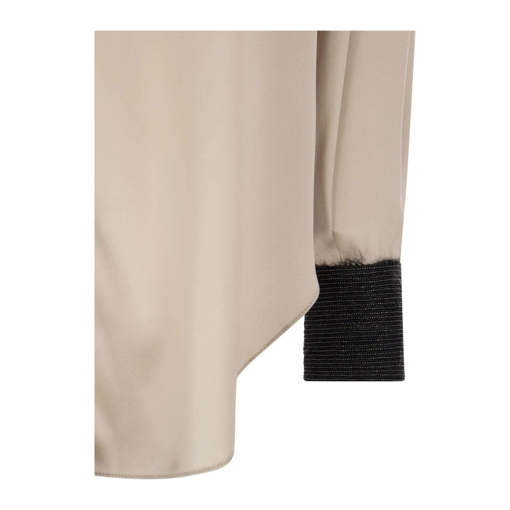 Brunello Cucinelli Beige Seidenbluse by Brunello Cucinelli