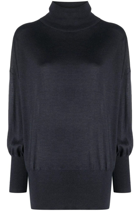 Brunello Cucinelli Cucinelli Blauer Kaschmir-Rollkragenpullover by Brunello Cucinelli Cucinelli