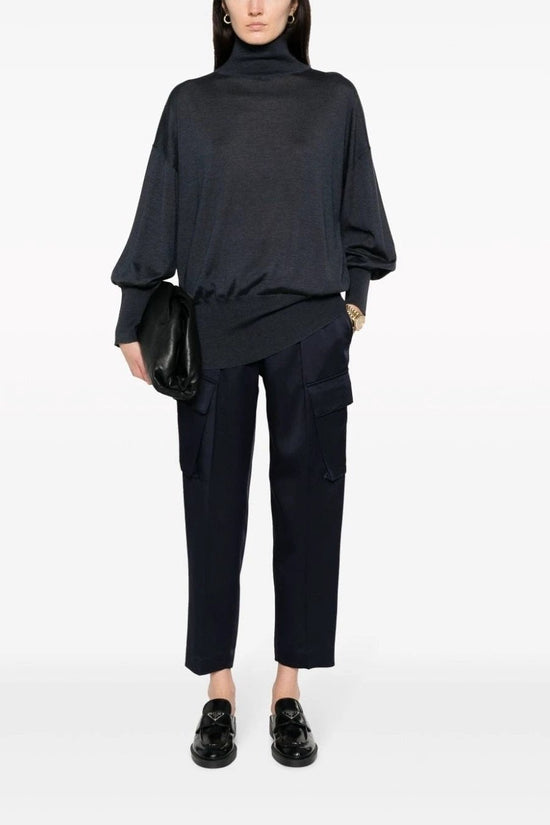 Brunello Cucinelli Blauer Kaschmir-Rollkragenpullover by Brunello Cucinelli