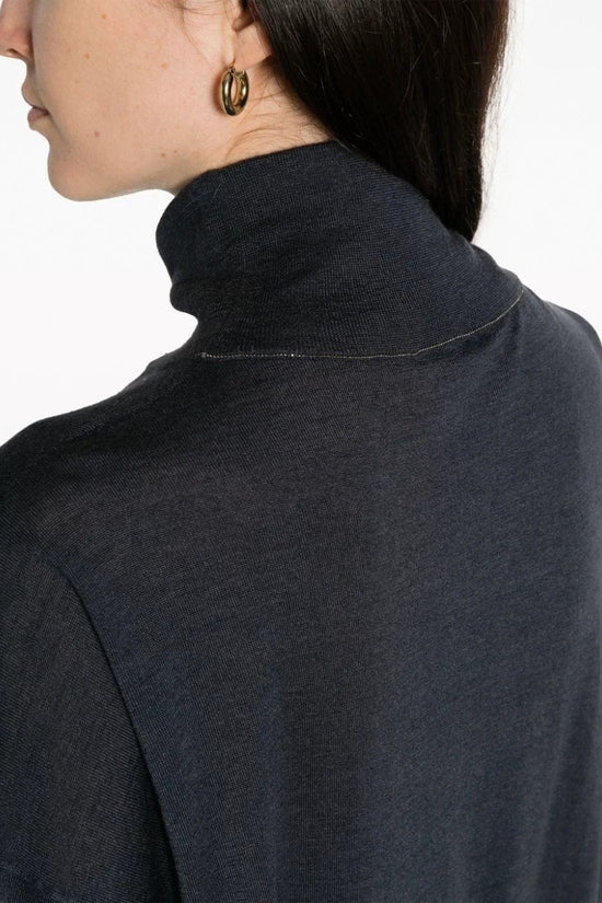 Brunello Cucinelli Blauer Kaschmir-Rollkragenpullover by Brunello Cucinelli