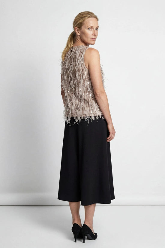 Brunello Cucinelli Beiges Seiden-Cocktailkleid by Brunello Cucinelli