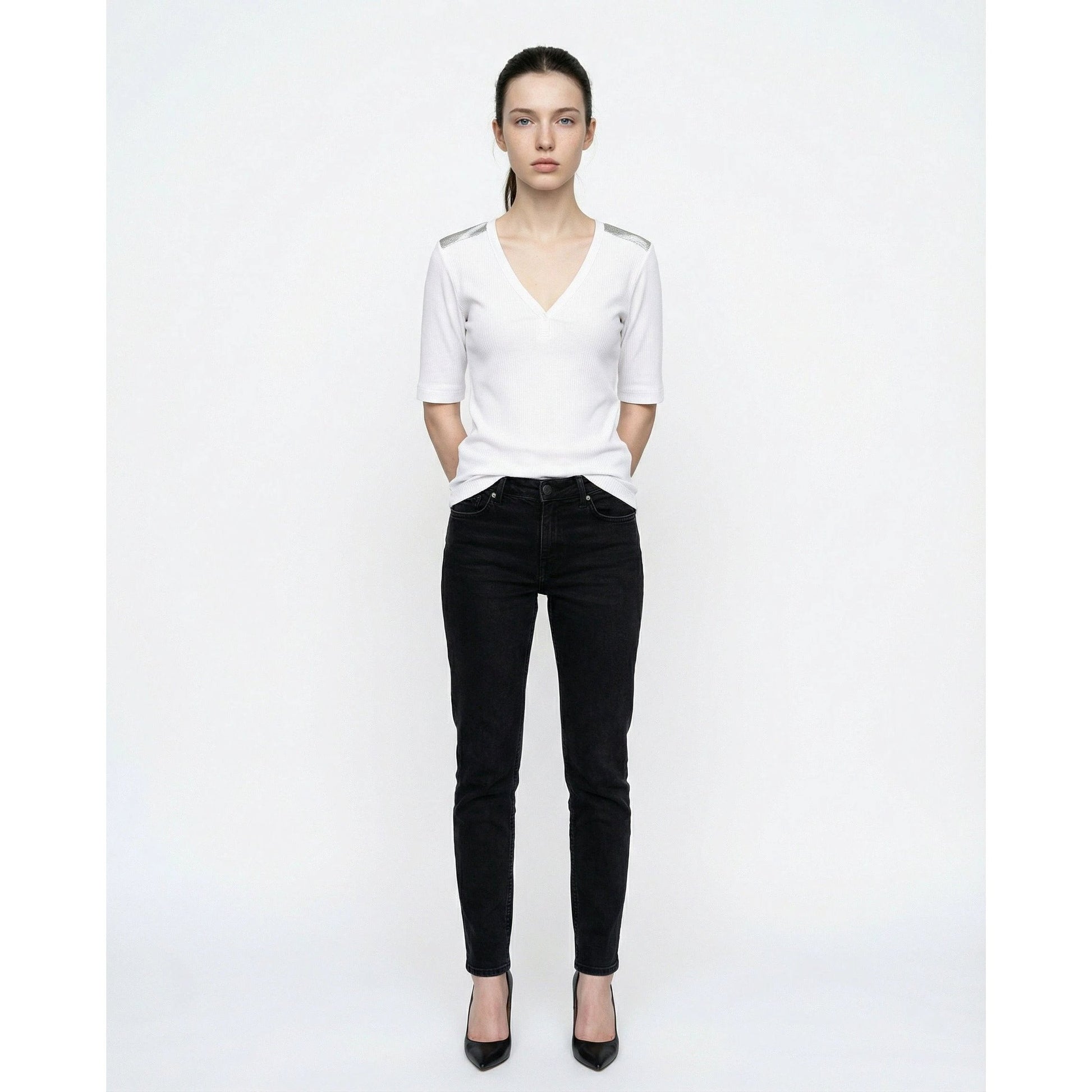 Brunello Cucinelli Cucinelli Weißes Baumwoll-T-Shirt by Brunello Cucinelli Cucinelli