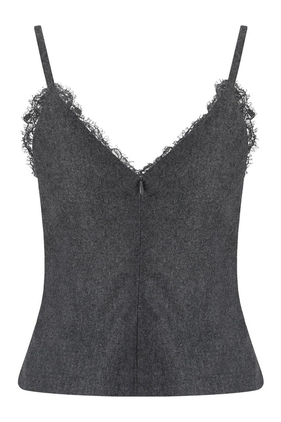 Brunello Cucinelli Graues Woll-T-Shirt by Brunello Cucinelli