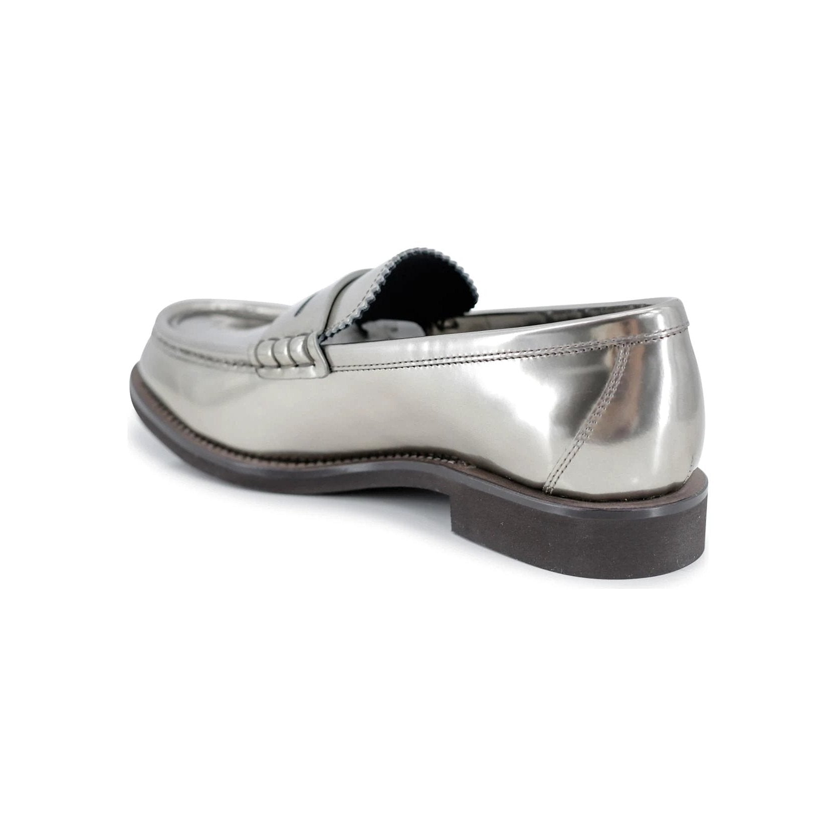 Brunello Cucinelli Graue Loafer aus Leder zum Hineinschlüpfen by Brunello Cucinelli