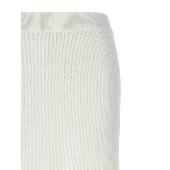 Brunello Cucinelli Weißer langer Baumwollrock by Brunello Cucinelli