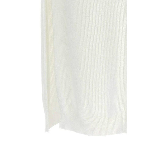 Brunello Cucinelli Weißer langer Baumwollrock by Brunello Cucinelli