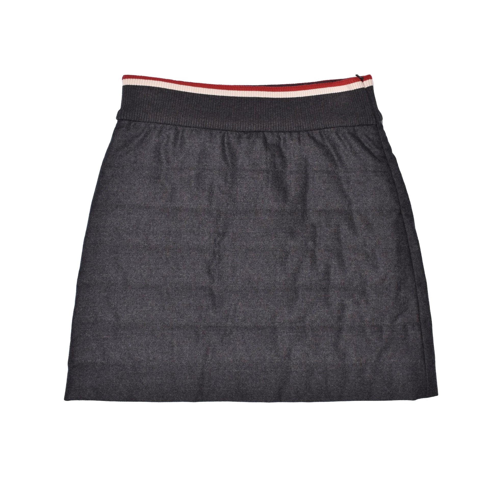 Brunello Cucinelli Cucinelli Grauer Wollrock by Brunello Cucinelli Cucinelli