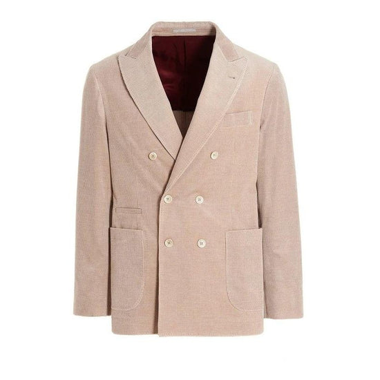 Brunello Cucinelli Cucinelli Beige Cotton Blazer by Brunello Cucinelli Cucinelli
