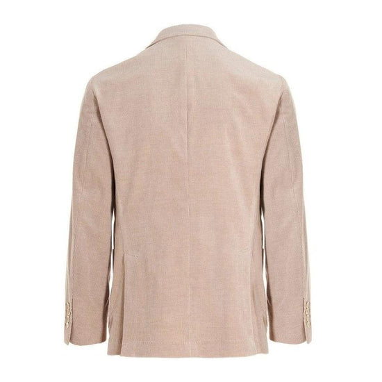 Brunello Cucinelli Beige Cotton Blazer by Brunello Cucinelli