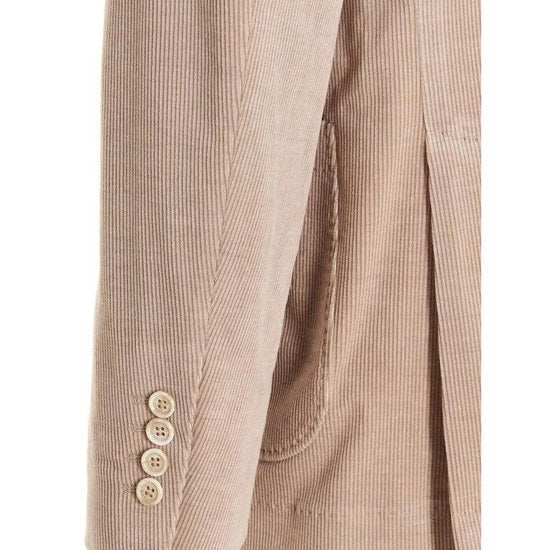 Brunello Cucinelli Beige Cotton Blazer by Brunello Cucinelli
