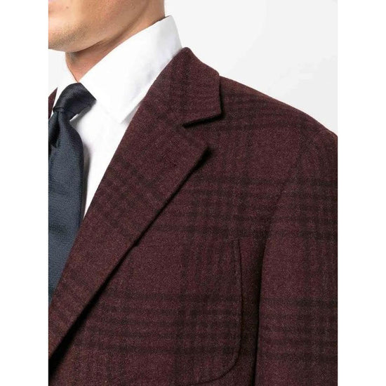 Brunello Cucinelli Mehrfarbiger Wollblazer by Brunello Cucinelli