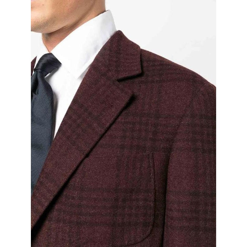 Brunello Cucinelli Mehrfarbiger Wollblazer by Brunello Cucinelli