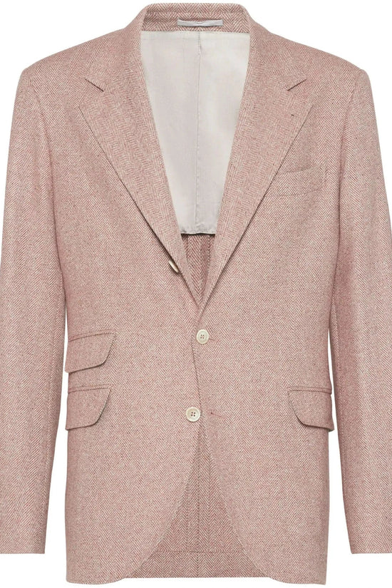 Brunello Cucinelli Cucinelli Orange Wollblazer by Brunello Cucinelli Cucinelli