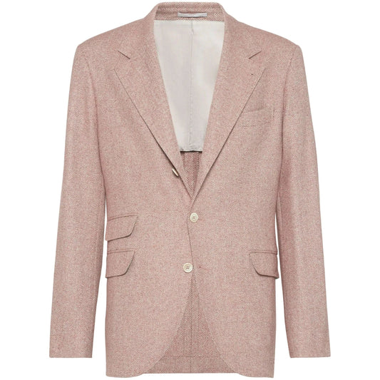 Brunello Cucinelli Cucinelli Orange Wollblazer by Brunello Cucinelli Cucinelli
