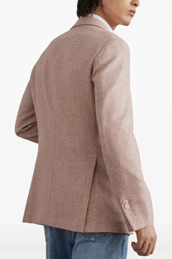 Brunello Cucinelli Orange Wollblazer by Brunello Cucinelli