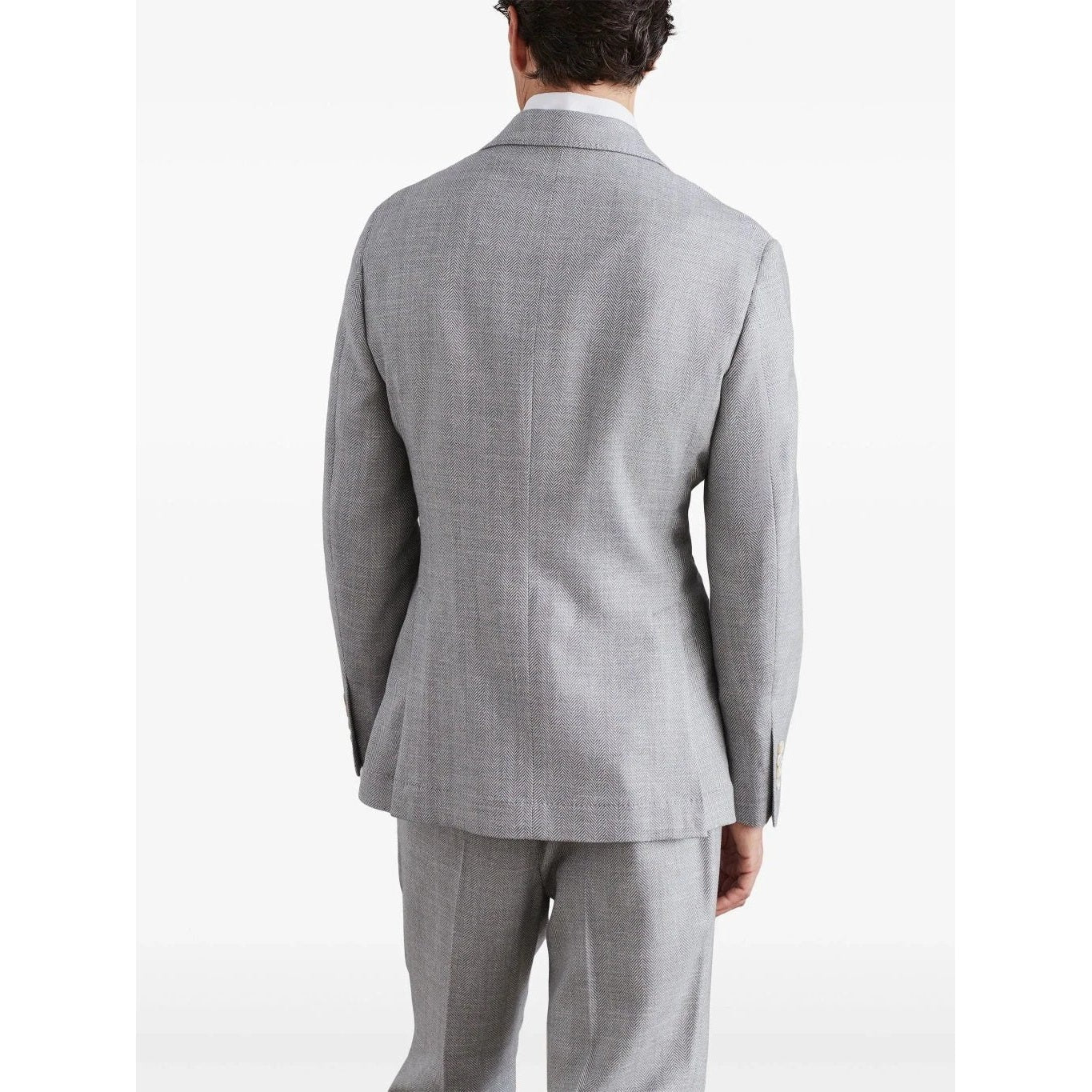 Brunello Cucinelli Cucinelli Grauer Wollblazer by Brunello Cucinelli Cucinelli
