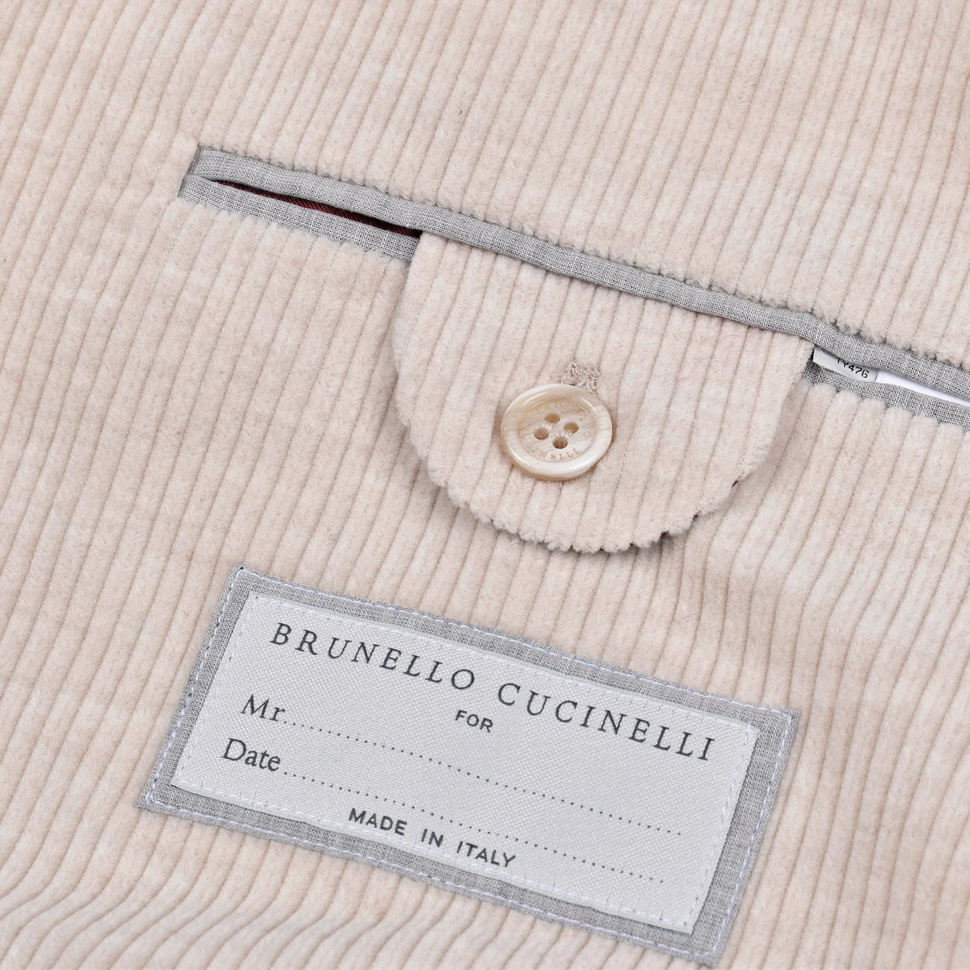 Brunello Cucinelli Beiger Baumwollblazer by Brunello Cucinelli