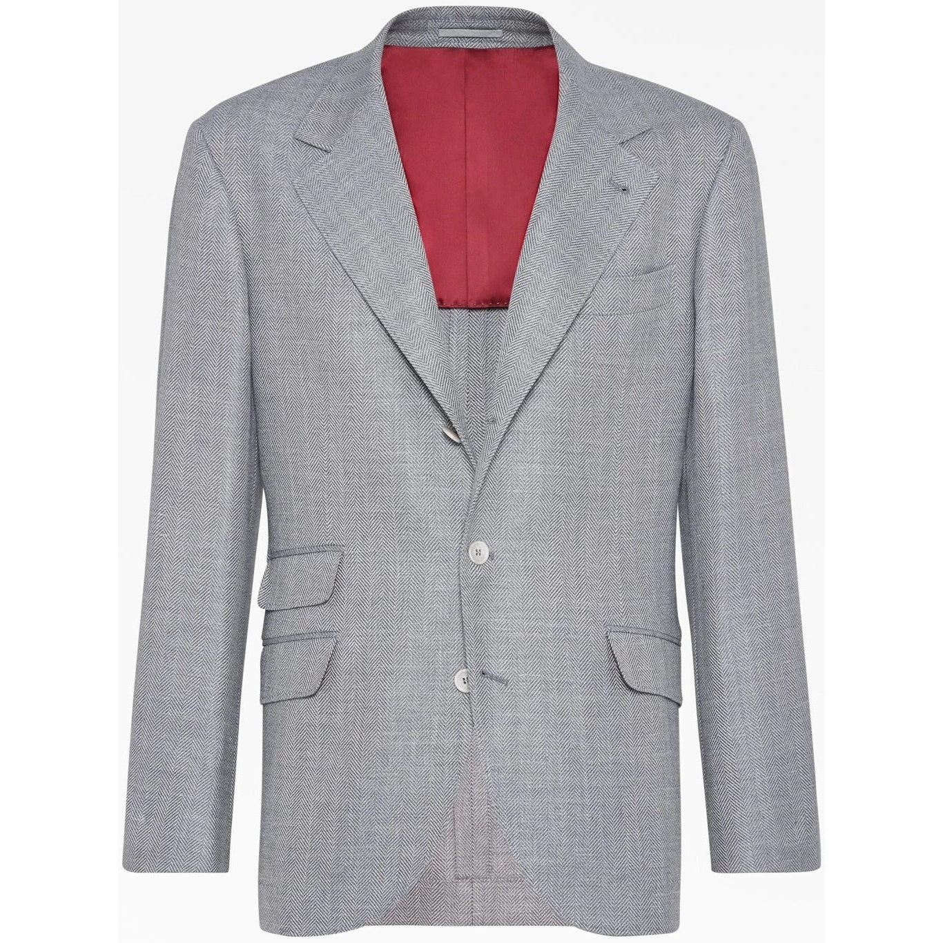 Brunello Cucinelli Grauer Wollblazer by Brunello Cucinelli