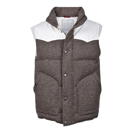 Brunello Cucinelli Cucinelli Brauner ärmelloser Wollblazer by Brunello Cucinelli Cucinelli