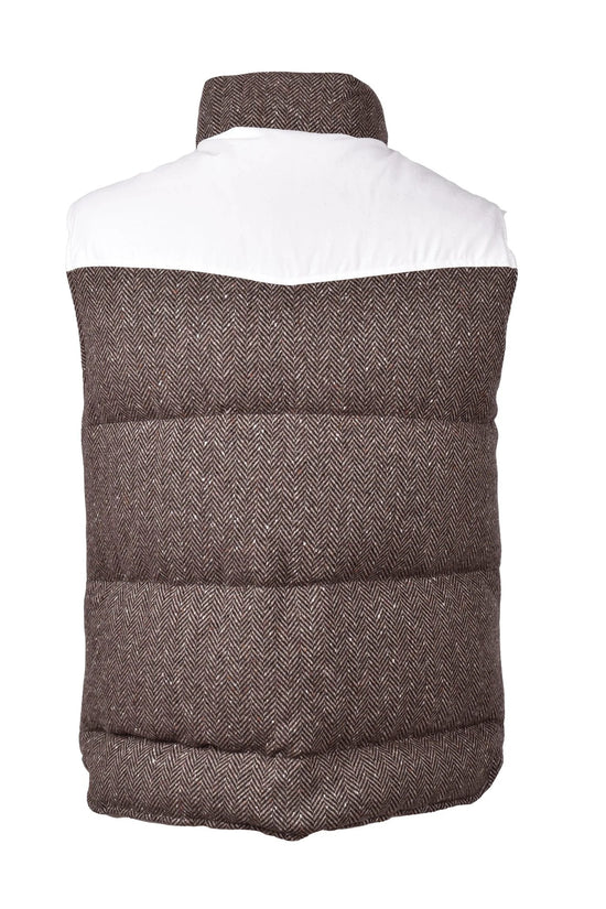 Brunello Cucinelli Brauner ärmelloser Wollblazer by Brunello Cucinelli