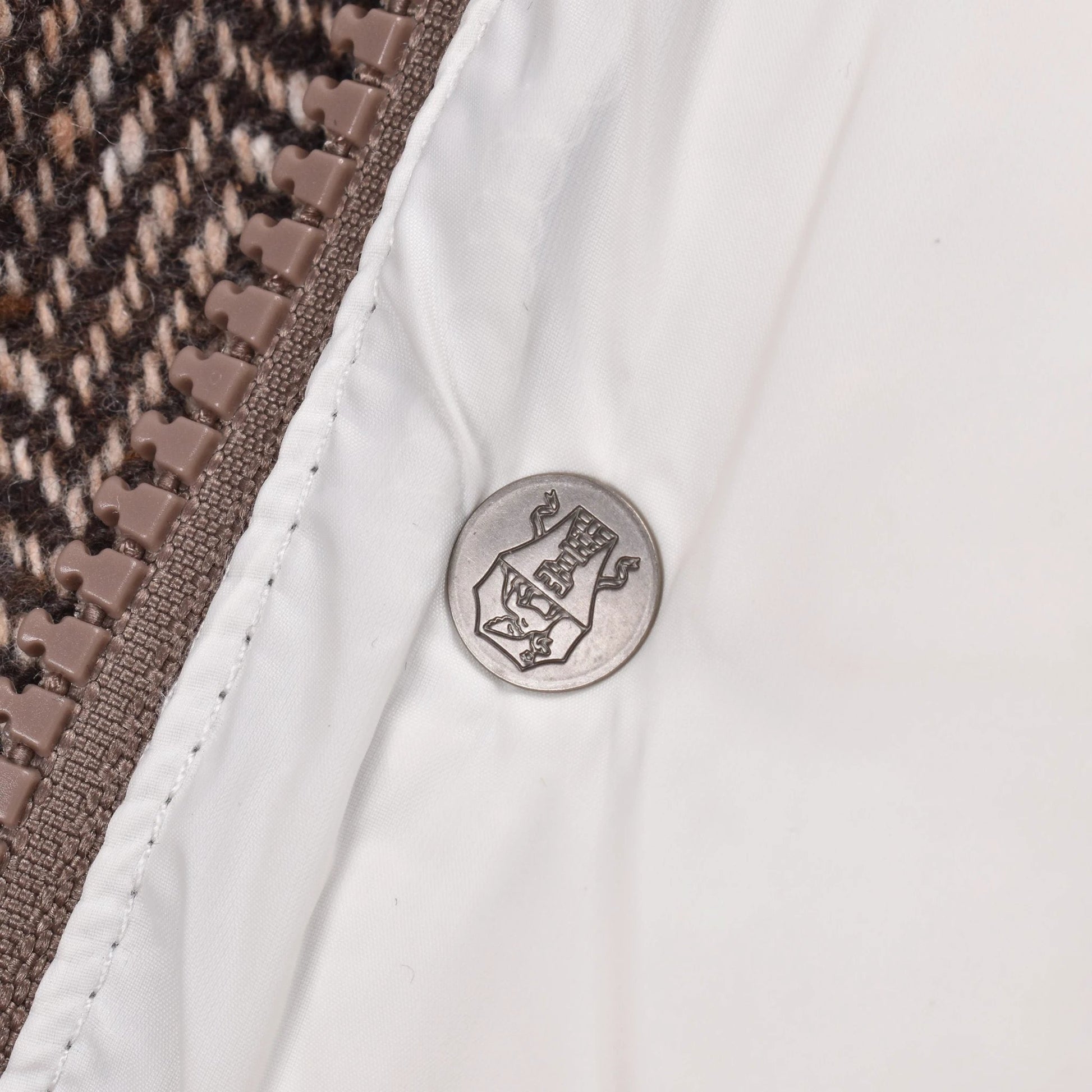 Brunello Cucinelli Brauner ärmelloser Wollblazer by Brunello Cucinelli