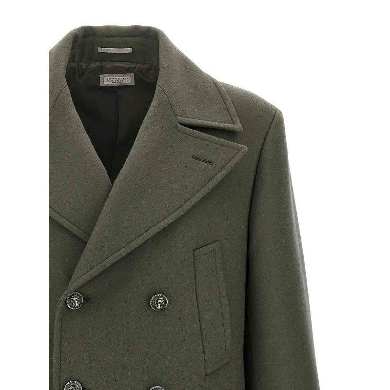Brunello Cucinelli Armee Wollmantel by Brunello Cucinelli