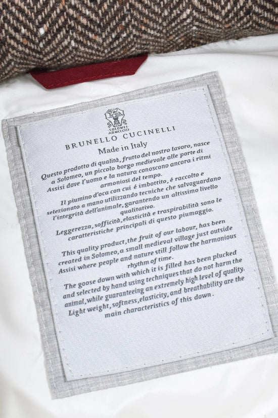 Brunello Cucinelli Brauner ärmelloser Wollblazer by Brunello Cucinelli