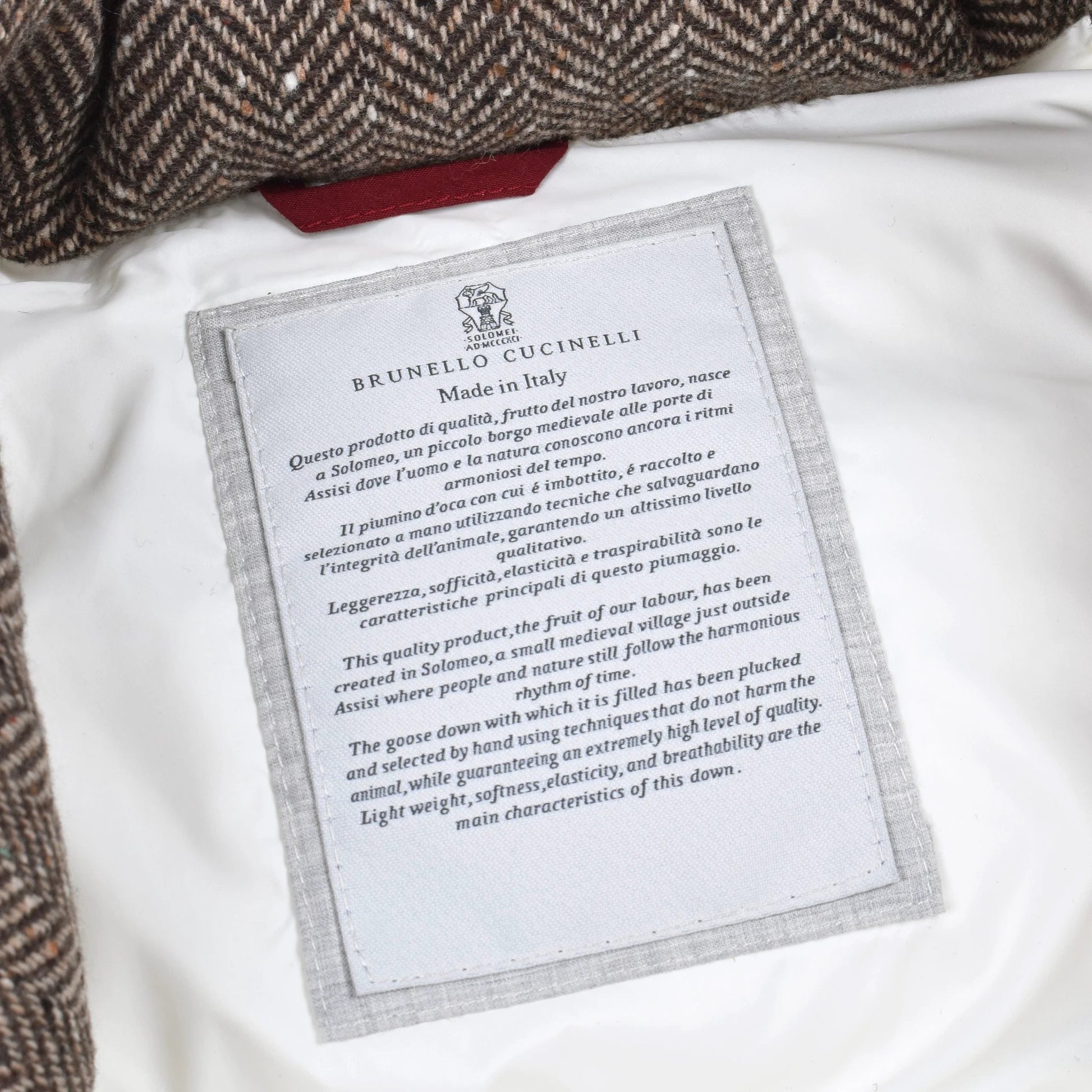 Brunello Cucinelli Brauner ärmelloser Wollblazer by Brunello Cucinelli