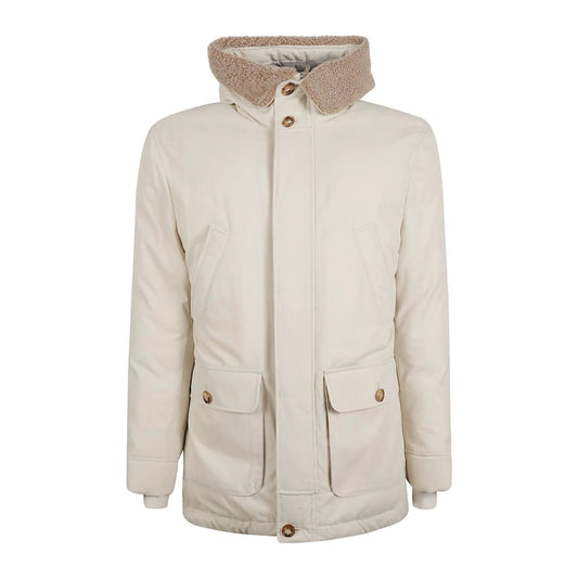 Brunello Cucinelli Cucinelli Mehrfarbige Baumwolljacke in voller Länge by Brunello Cucinelli Cucinelli