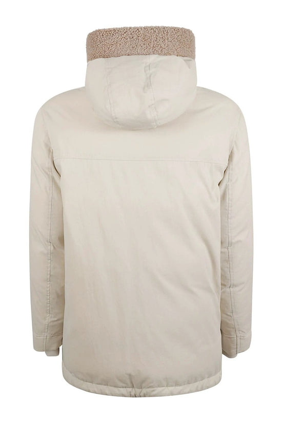 Brunello Cucinelli Mehrfarbige Baumwolljacke in voller Länge by Brunello Cucinelli