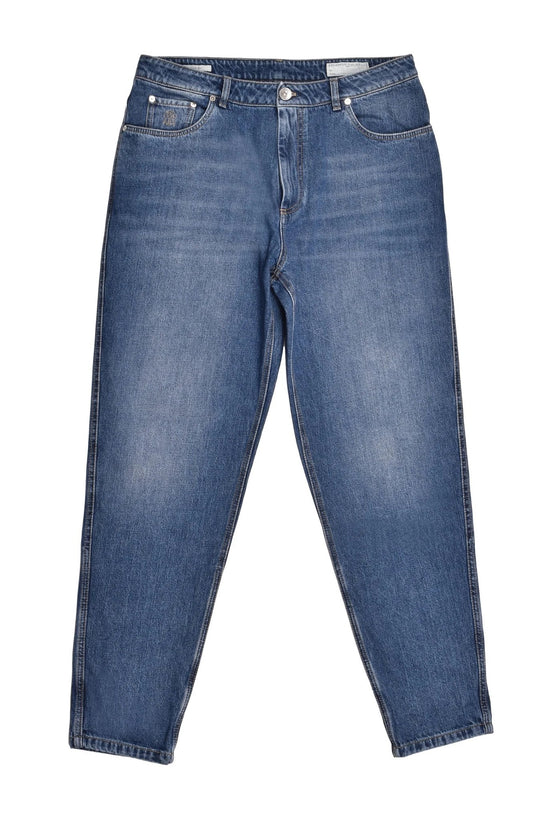 Brunello Cucinelli Cucinelli Blaue Jeans aus Baumwolle im Relaxed Fit by Brunello Cucinelli Cucinelli