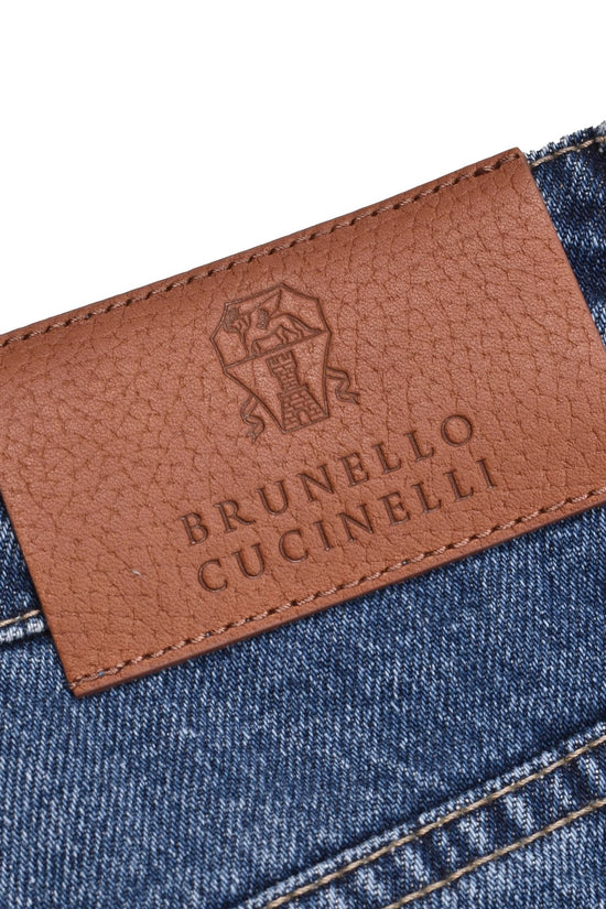 Brunello Cucinelli Blaue Jeans aus Baumwolle im Relaxed Fit by Brunello Cucinelli