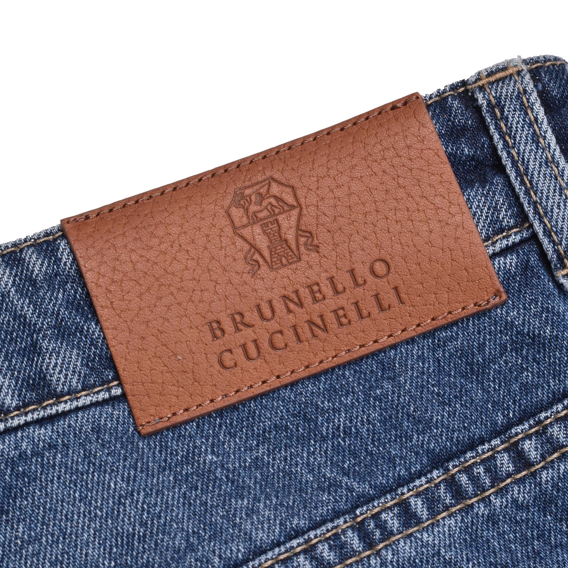 Brunello Cucinelli Blaue Jeans aus Baumwolle im Relaxed Fit by Brunello Cucinelli