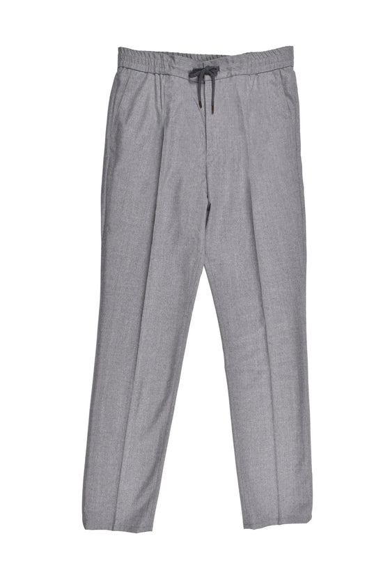 Brunello Cucinelli Cucinelli Graue Woll-Freizeithose by Brunello Cucinelli Cucinelli