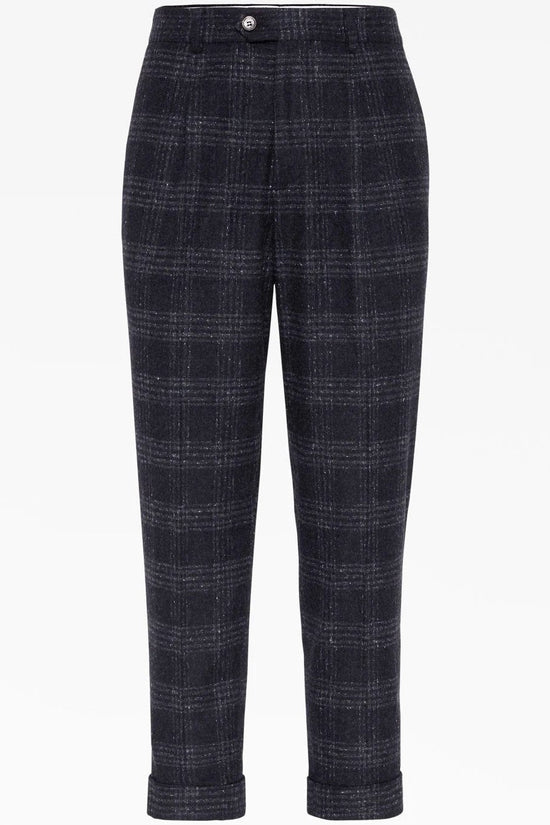 Brunello Cucinelli Graue Seiden-Freizeithose by Brunello Cucinelli