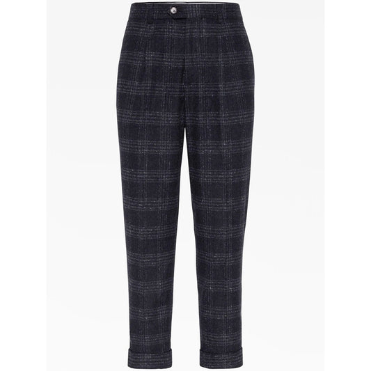 Brunello Cucinelli Graue Seiden-Freizeithose by Brunello Cucinelli